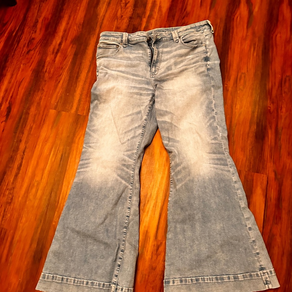 Bell bottomed AE plus size jeans